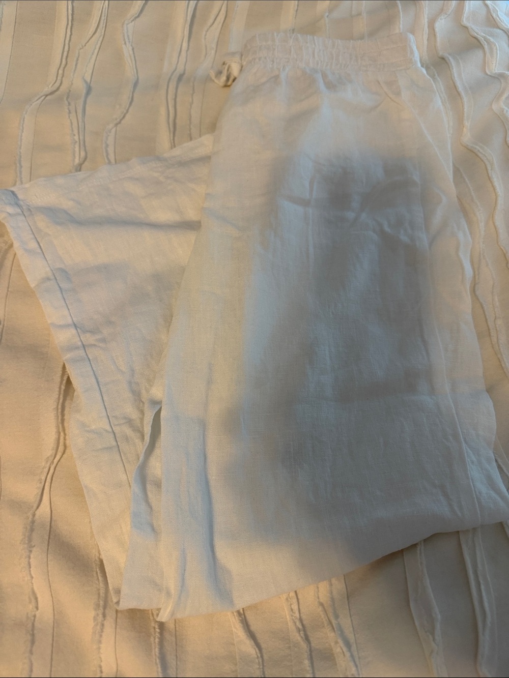 Childrenโs Place White Linen Pants